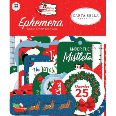 Carta Bella Merry Christmas Die Cuts - Ephemera